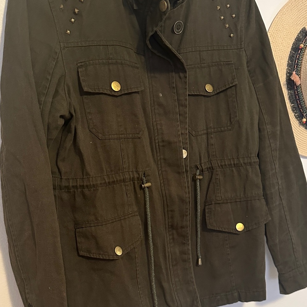 Zenana Outfitters Olive Utility Jacket - Picture 4 of 7